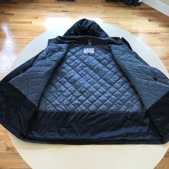 BARBOUR WATERPROOF NAVY BOMBER JACKET - Picture 8 of 14